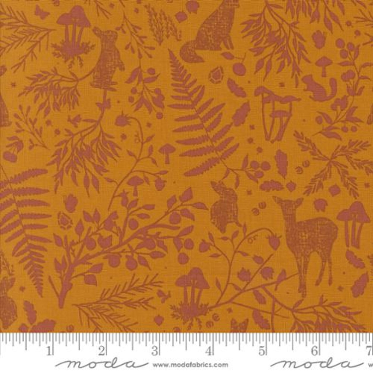 Fabric Moda Rust Watchful Eyes Frivolity by the Quarter Yard 43192-13